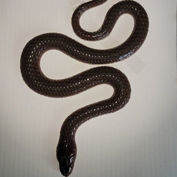 SNAKE winder BROWN Resin Figurine NEW collectible animal reptile GARDEN HOME - Picture 1 of 3